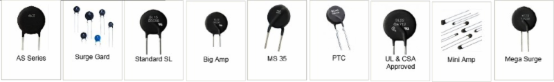 inrush current limiters, thermistors