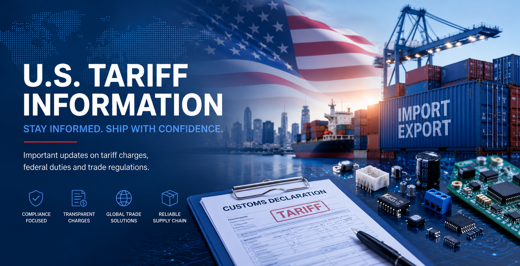 U.S. Tariff Information Banner