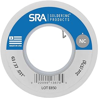 SRA No-Clean Flux Core Solder, 63/37 .031-Inch, 2 Ounce Spool
