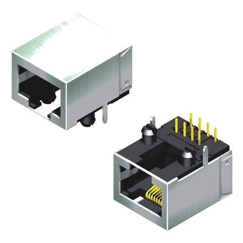Modular Jack Shielded Side Entry