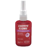 LOCTITE 135334 222MS PURPLE LOW STRENGTH THREADLOCKER FOR SMALL SCREWS 1/4 DIAMETER OR SMALLER 50 MIL BOTTLE