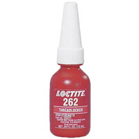 LOCTITE 231926 262 RED MEDIUM TO HIGH STRENGTH THREADLOCKER 10 MIL BOTTLE