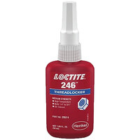 LOCTITE 234172 246 BLUE THREADLOCKER MEDIUM STRENGTH/HIGH TEMPERATURE FOR 1/4-3/4 DIAMETER 50 MIL BOTTLE