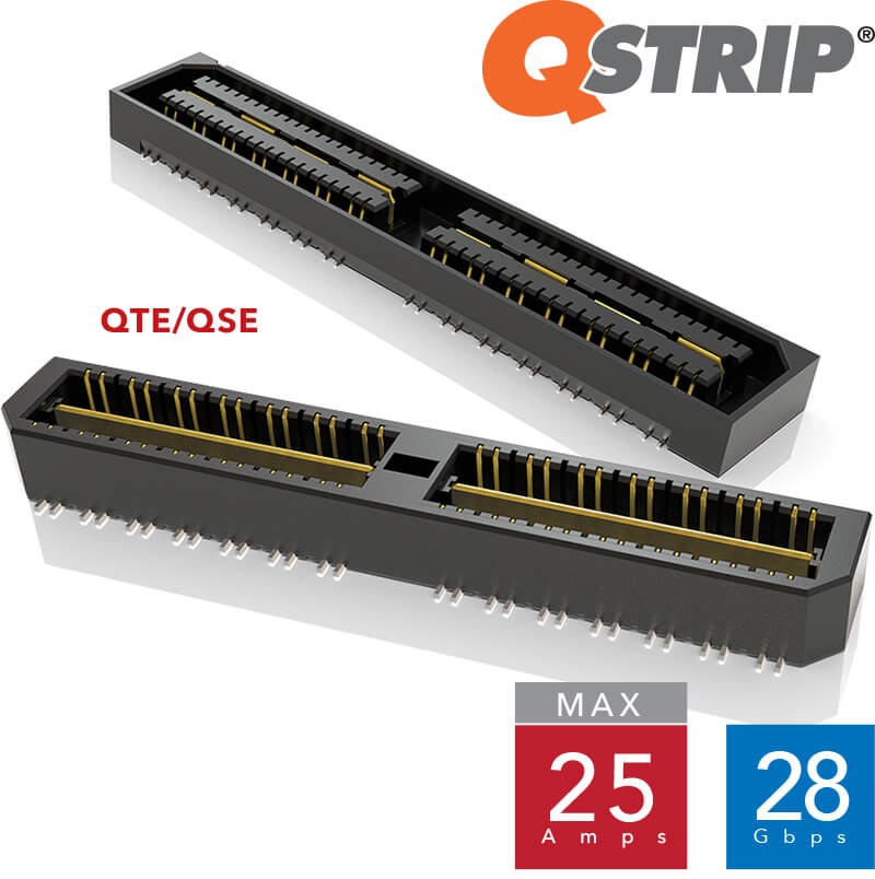 Samtec QStrip High Speed Ground Plane, Mezzanine connectors Samtec Samtec Q Strip High Speed connectors