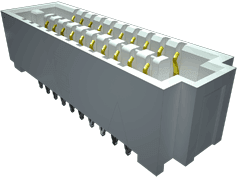 0.050" SEARAY&trade; High-Speed Open-Pin-Field Array Socket, Press-Fit