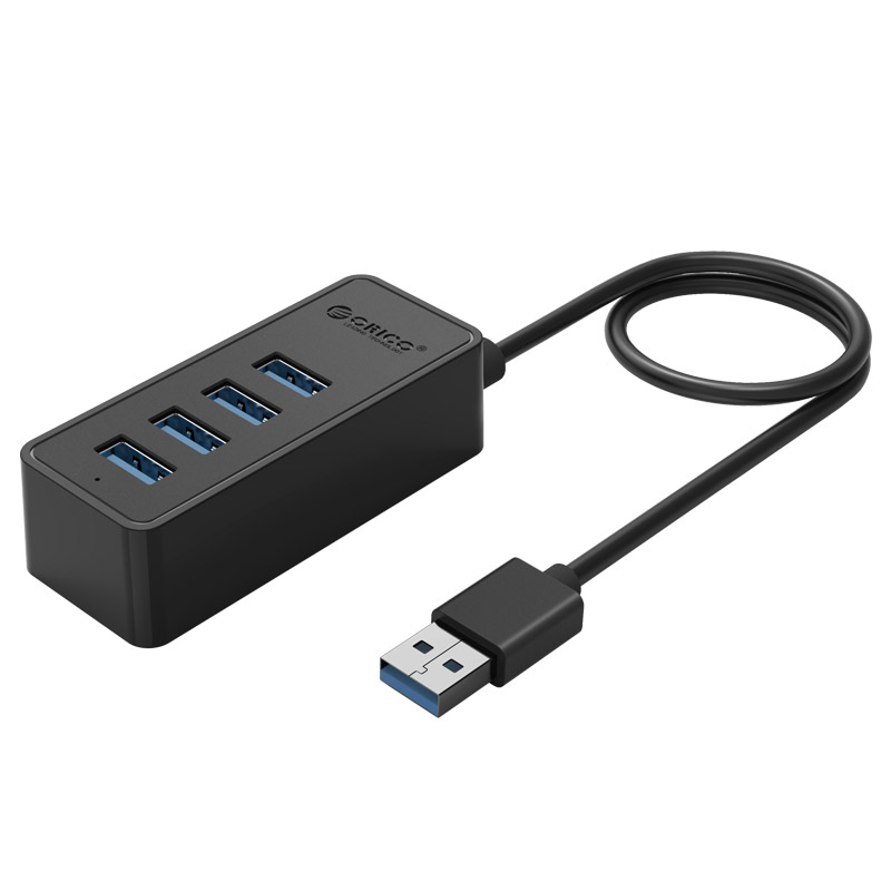 W5P-U3-100-BK-BP Orico USB 3.0 Hub with 4 Type A Ports, Black Parts Distributor W5P-U3-100-BK-BP Orico USB 3.0 Hub with 4 Type A Ports, Black