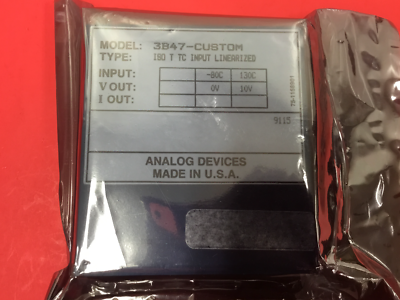 3B47-B-11 Analog Devices Analog Isolated, Linearized TC Input Module Parts Distributor 3B47-B-11 Analog Devices Analog Isolated, Linearized TC Input Module