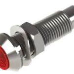 604-301-21 MARL LED Indicator 5mm, Red, 12V 20mA, Panel Mount