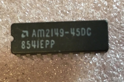 AMD AM2149-45 Standard SRAM, 1KX4, 45ns, MOS, CQCC18 Parts Distributor AMD AM2149-45 Standard SRAM, 1KX4, 45ns, MOS, CQCC18