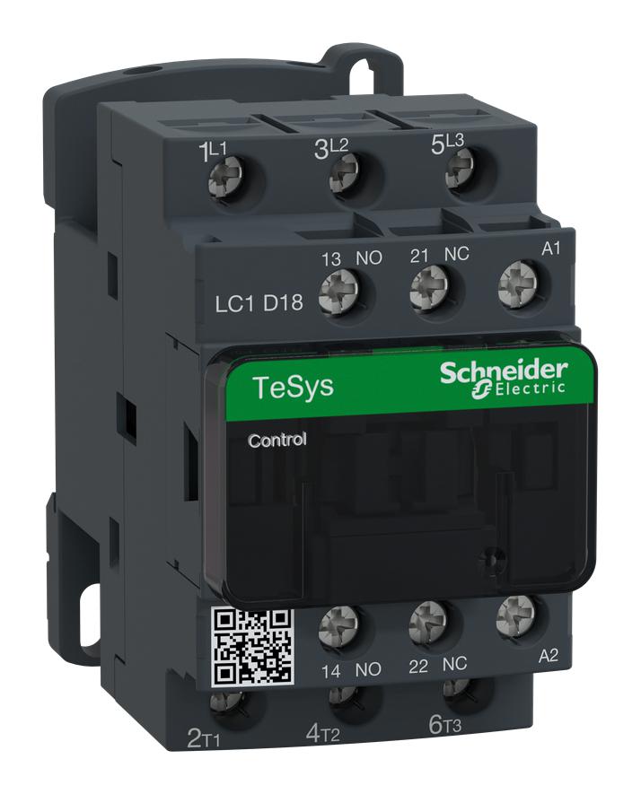 LC1D18M7 Square D Contactor 15hp 18A 690VAC, 3PST-NO 3 Pole DIN Rail Parts Distributor LC1D18M7 Square D Contactor 15hp 18A 690VAC, 3PST-NO 3 Pole DIN Rail