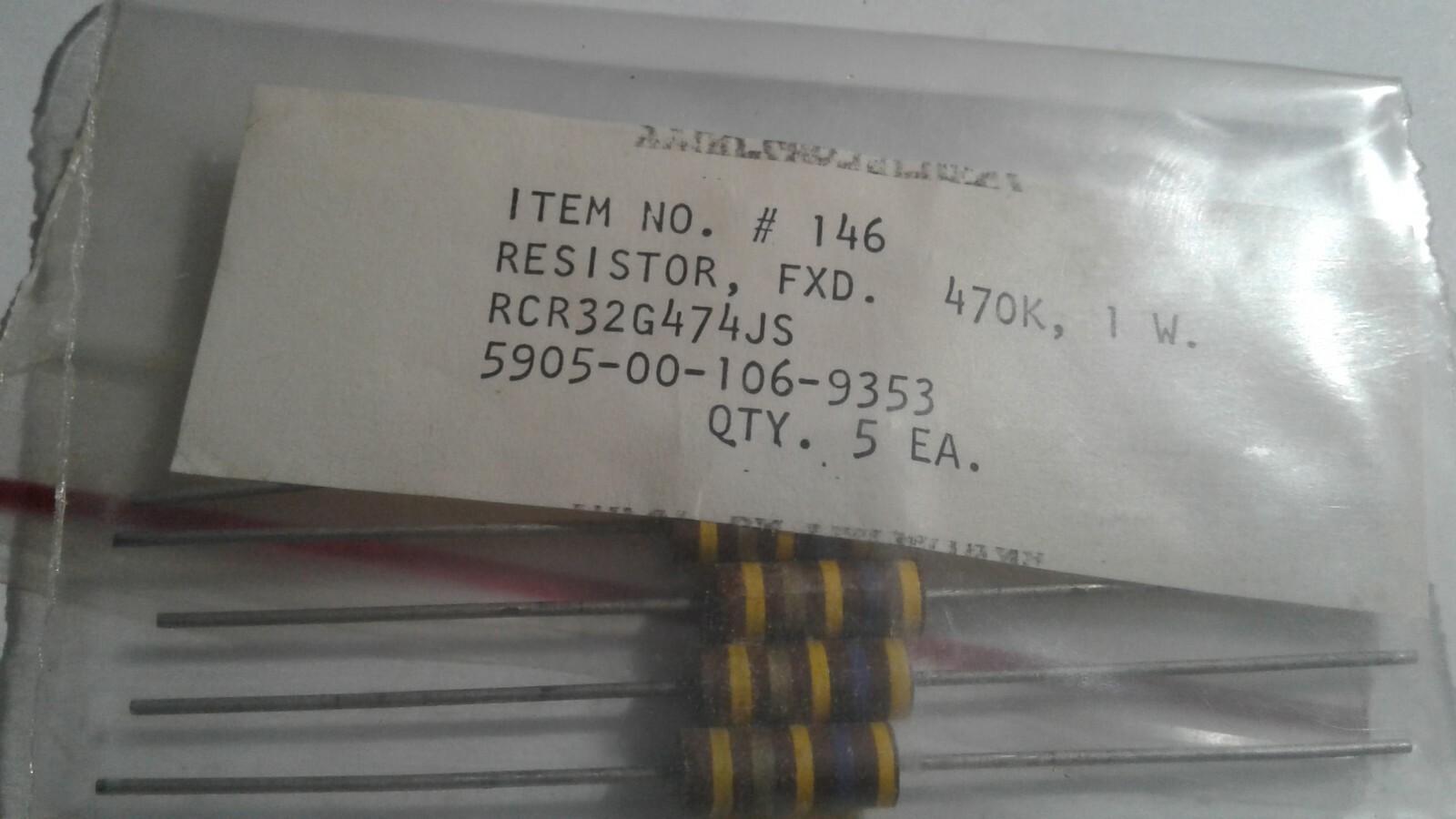 Allen-Bradley RCR32G472JS Resistor 4700Ohms Axial Parts Distributor Allen-Bradley RCR32G472JS Resistor 4700Ohms Axial