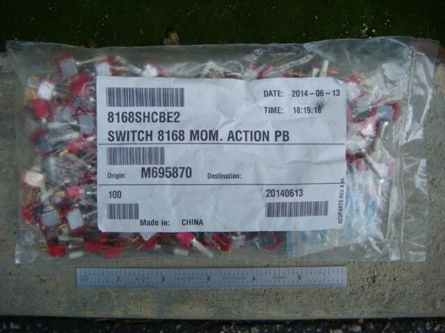 C&K 8168SHCBE Pushbutton Switch N.C. SPDT Round Parts Distributor C&K 8168SHCBE Pushbutton Switch N.C. SPDT Round