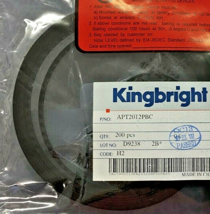 APT2012PBC/A Kingbright LED Blue 470nm Water Clear 60mcd SMD Parts Distributor APT2012PBC/A Kingbright LED Blue 470nm Water Clear 60mcd SMD