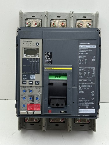 PLL34120CU44A Schneider Circuit Breaker 480V 1.2kA 3-Pole Parts Distributor PLL34120CU44A Schneider Circuit Breaker 480V 1.2kA 3-Pole