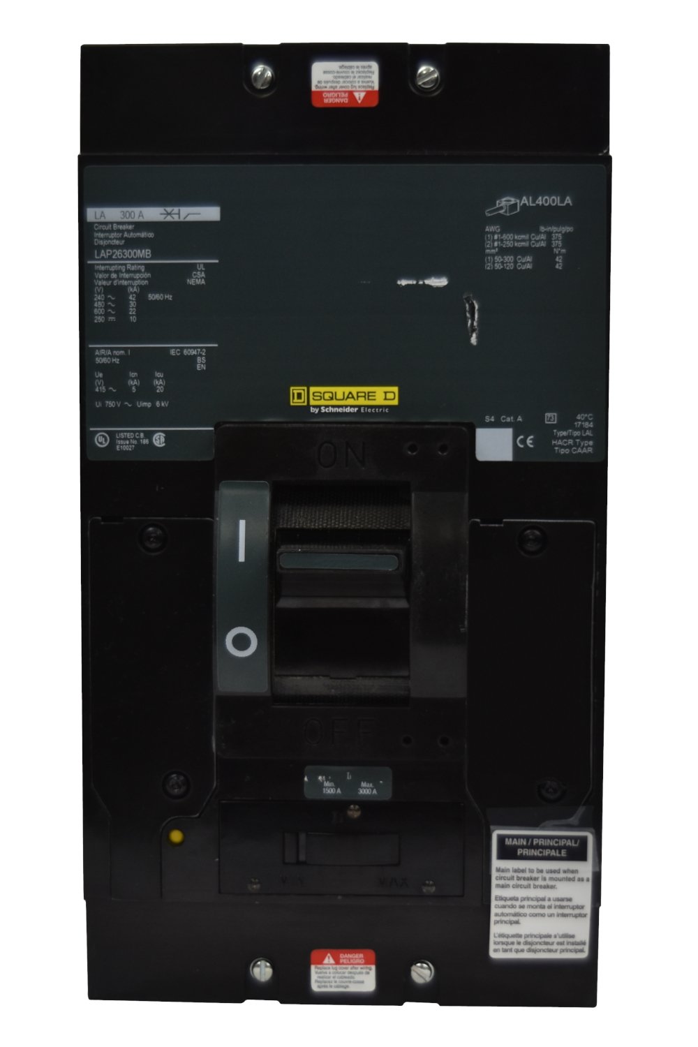 LHP36400 Schneider Circuit Breaker 600V 400A 3 Poles Parts Distributor LHP36400 Schneider Circuit Breaker 600V 400A 3 Poles