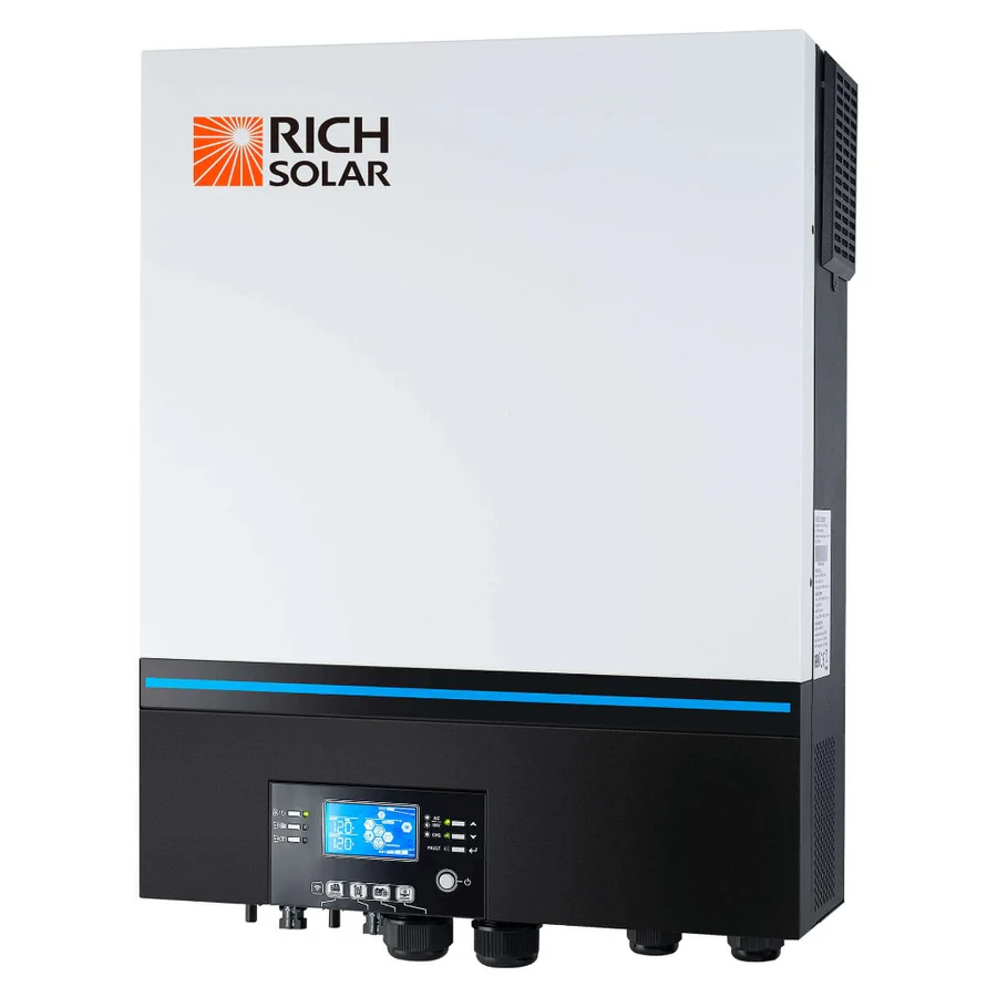 NOVA 6548 Rich Solar 6500 Watt (6.5kW) 48 Volt Off-Grid Hybrid Solar Inverter Parts Distributor Rich Solar NOVA 6548 | 6500 Watt 48 Volt Off-Grid Hybrid Solar Inverter