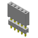 CSFA103-0502A003R1AA Greenconn Connector Elevated Socket 5 Position Parts Distributor CSFA103 Connector series