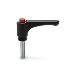 254026-C1 Elesa Adjustable handles, Zinc-plated steel threaded stud