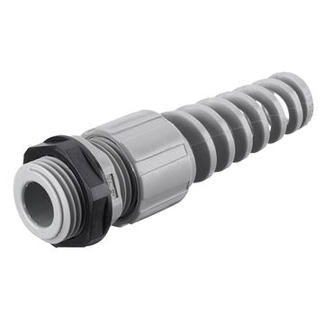 Hubbell HJ1040GPK25 Jr Cord Connector with Spiral, 0.25″ to 0.31″ Cable, 1/2″, Gray Parts Distributor Hubbell HJ1040GPK25 Jr Cord Connector with Spiral, 0.25" to 0.31" Cable, 1/2", Gray