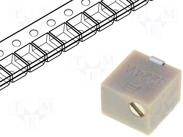 BOURNS 3224W-1-102E Multiturn Cermet Linear Trimmer Resistor 1k Ohms 1/4W 10% SMD Parts Distributor BOURNS 3224W-1-102E Multiturn Cermet Linear Trimmer Resistor 1k Ohms 1/4W 10% SMD