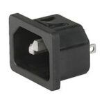6100.4110 SCHURTER IEC APPLIANCE INLET C14, 10A, 250V Parts Distributor 6100.4110 SCHURTER IEC APPLIANCE INLET C14, 10A, 250V