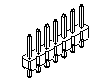 HD1X03-H-CN AUK Header Connector 3Pin 2.54mm Parts Distributor HD1X03-H-CN AUK Header Connector 3Pin 2.54mm