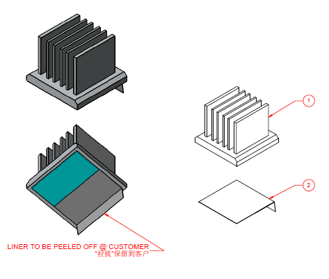 335618 Aavid Thermalloy Heat Sinks 19X19MM, 14.6MM Height Parts Distributor 335618 Aavid Thermalloy Heat Sinks 19X19MM, 14.6MM Height