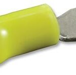 TE Connectivity / AMP 34168 Insulated Ring Tongue Terminal #6 Stud 10-12 AWG Tin Plated Yellow Vinyl Parts Distributor TE Connectivity / AMP 34168 Insulated Ring Tongue Terminal #6 Stud 10-12 AWG Tin Plated Yellow Vinyl
