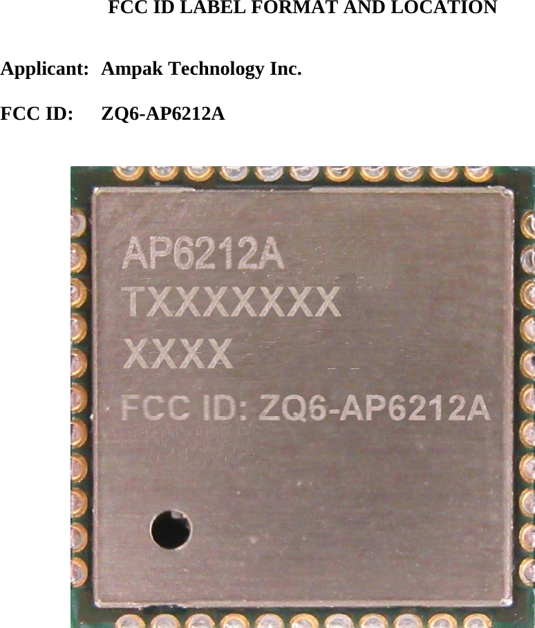 AP6212A AMPAK WiFi+Bluetooth Module Parts Distributor AP6212A AMPAK WiFi+Bluetooth Module