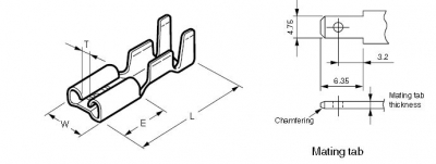 STO-41T-187N JST Crimp Terminal 16-20 AWG Parts Distributor STO-41T-187N JST Crimp Terminal 16-20 AWG