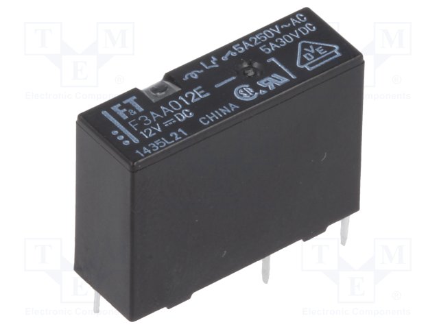 FTR-F3AA012E-HA Fujitsu Relay 12 VDC 5A SPST-NO Parts Distributor FTR-F3AA012E-HA Fujitsu Relay 12 VDC 5A SPST-NO