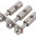0456800000 Weidmuller Screw Bridge, 3-Pole Jumper Bar Parts Distributor 0456800000 Weidmuller Screw Bridge, 3-Pole Jumper Bar