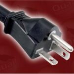 QUAIL 5052.072 POWER CORD 6" 12/3 SJTW 105C BLACK, NACC NEMA 5-20P PLUG TO IEC-60320-C19