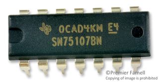 Texas Instruments 75107BN IC Dual Line Receiver 30mA DIP-14 Parts Distributor Texas Instruments 75107BN IC Dual Line Receiver 30mA DIP-14