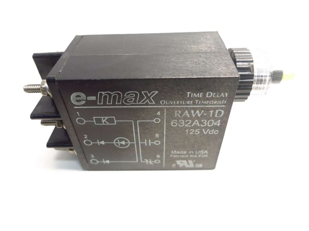 E-max 632A304 Raw-1d Time Delay 125v-dc Relay Parts Distributor E-max 632A304 Raw-1d Time Delay 125v-dc Relay