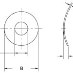 5804-39-1 Seastrom Steel Crescent Spring Washer Parts Distributor 5804-39-1 Seastrom Steel Crescent Spring Washer