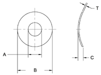 5804-39-1 Seastrom Steel Crescent Spring Washer Parts Distributor 5804-39-1 Seastrom Steel Crescent Spring Washer