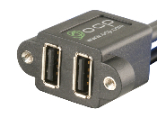 62-00187-03 SGW OCP CONNECTOR USB DUAL TYPE-A MALE CABLE TO TYPE-A FEMALE STRAIGHT PANEL MOUNT U4-40 THERMOPLASTIC BLACK WITH 3-FOOT CABLE RoHS Parts Distributor 62-00187-03 SGW OCP CONNECTOR USB DUAL TYPE-A MALE CABLE TO TYPE-A FEMALE STRAIGHT PANEL MOUNT U4-40 THERMOPLASTIC BLACK WITH 3-FOOT CABLE RoHS