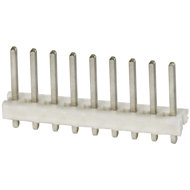 TE Connectivity / AMP 640383-9 Vertical Single Row Pin Header 9 Pins Through Hole Mount 3.96 mm Pitch Parts Distributor TE Connectivity / AMP 640383-9 Vertical Single Row Pin Header 9 Pins Through Hole Mount 3.96 mm Pitch