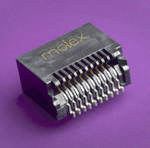 Molex 74441-0010 SFP Connector 20 Position 500mA Female Gold Plated Right Angle Parts Distributor Molex 74441-0010 SFP Connector 20 Position 500mA Female Gold Plated Right Angle