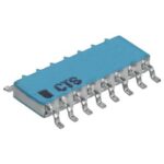CTS 766163221G Isolated Resistor Network 8 x 220 Ohms 2% Total Power 1.2W SMD Parts Distributor CTS 766163221G Isolated Resistor Network 8 x 220 Ohms 2% Total Power 1.2W SMD