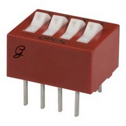 76PSB04 Grayhill DIP Switch 4 Position SPST Parts Distributor 76PSB04 Grayhill DIP Switch 4 Position SPST