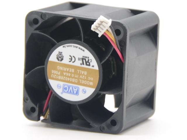 DB04028B12U-088 AVC Cooling Fan 12V 0.66A 4-Wire Parts Distributor DB04028B12U-088 AVC Cooling Fan 12V 0.66A 4-Wire