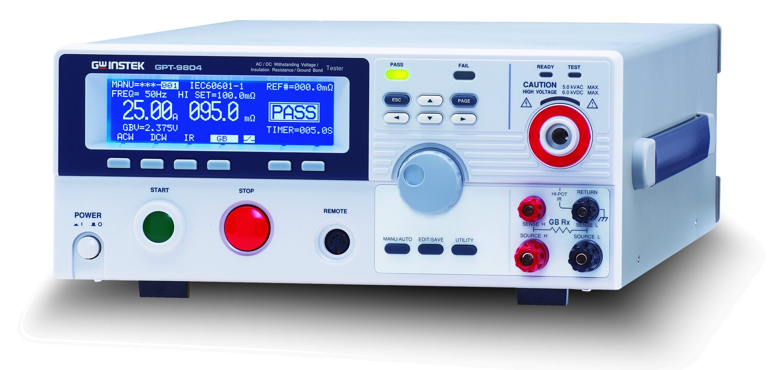 Instek GPT-9804 AC/DC 200VA AC Withstanding Voltage Tester Parts Distributor Instek GPT-9804 AC/DC 200VA AC Withstanding Voltage Tester
