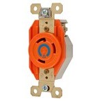Hubbell IG2620 AC Receptacle NEMA L6-30 Female Orange Isolated Ground Parts Distributor Hubbell IG2620 AC Receptacle NEMA L6-30 Female Orange Isolated Ground