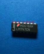 LM747CN National Semiconductor Operational Amplifier, Dual AMP, Bipolar, 14 Pin, Plastic, DIP Parts Distributor LM747CN National Semiconductor Operational Amplifier, Dual AMP, Bipolar, 14 Pin, Plastic, DIP