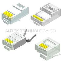 Amtek Modular Jack Top Entry H=16.7 W=16.0 For Categary 6 Parts Distributor Amtek Modular Jack Top Entry H=16.7 W=16.0 For Categary 6