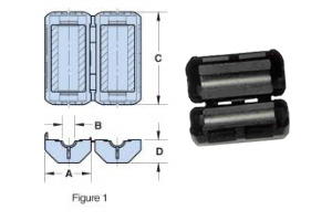 0443806406 Fair-Rite Ferrite Core Round Cable Snap-Its 34.3mm 21.2mm 30mm