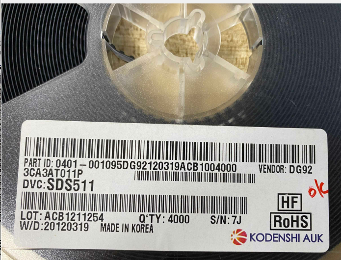 SDS511 AUK Switching Diode 80V 0.1A SOD-323 Parts Distributor SDS511 AUK Switching Diode 80V 0.1A SOD-323
