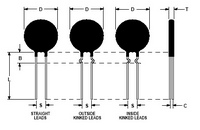 Ametherm SL22-1R020-B Thermistor 1 Ohm 20A Radial Parts Distributor Ametherm SL22-1R020-B Thermistor 1 Ohm 20A Radial